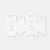 Minimalistisch over het Moon Bunny Cloud Baby show Bedankdoosjes (Uitgevouwen)