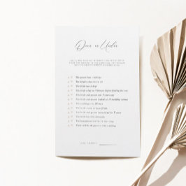 Minimalistisch over of onder Vrijgezellenfeest spe