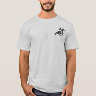 Minimalistisch paard ontwerp met logo t-shirt