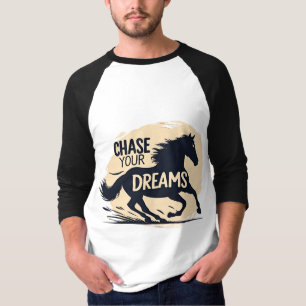 minimalistisch paard t-shirt