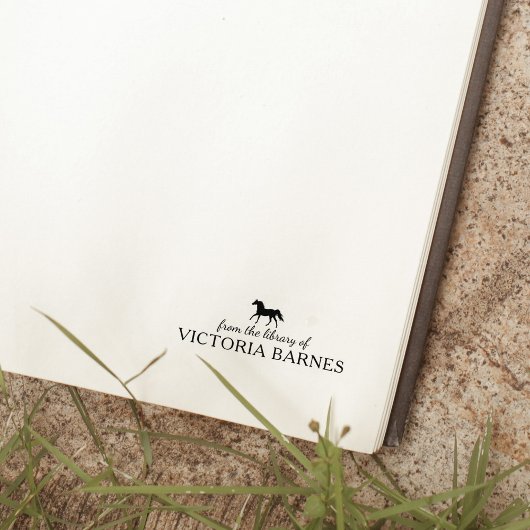 Minimalistisch paard uit de bibliotheek van het bo rubberstempel