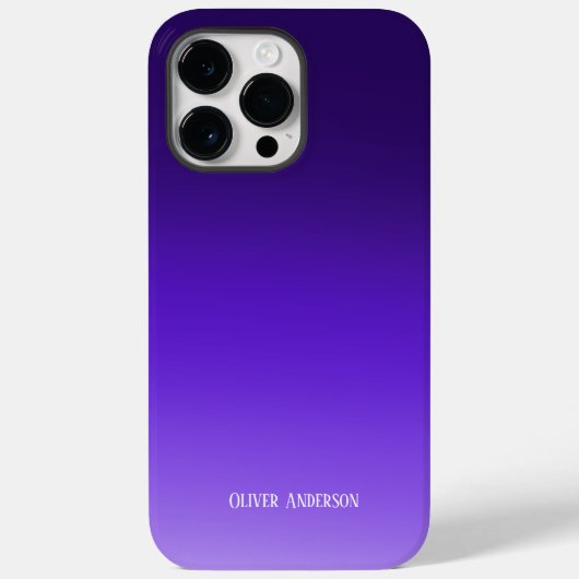 Minimalistisch Paars Case-Mate iPhone Case (Achterkant)