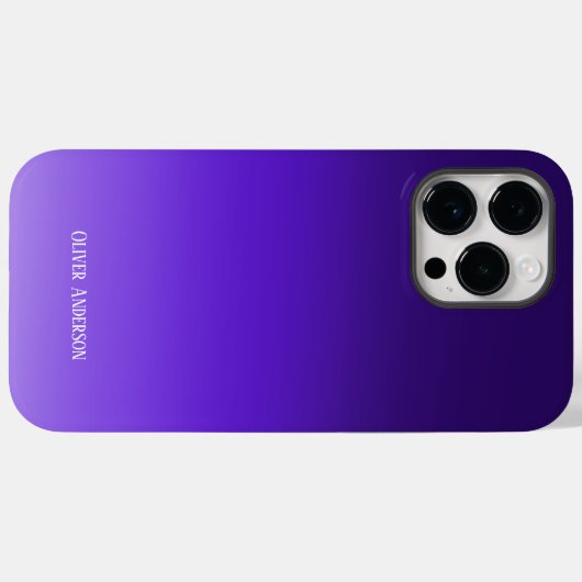 Minimalistisch Paars Case-Mate iPhone Case (Achterkant (horizontaal))