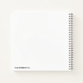 Minimalistisch Paars Cirkel Notitieboek (Achterkant)
