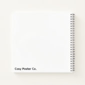 Minimalistisch Paars Cirkel Notitieboek (Achterkant)