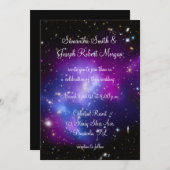 Minimalistisch Paars en zwart-wit Kaart (Voorkant / Achterkant)