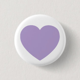 Minimalistisch Paars hart Valentijn Ronde Button 3,2 Cm