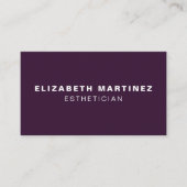 Minimalistisch Paars modern professioneel Geperson Visitekaartje (Voorkant)