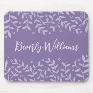 Minimalistisch Paars pasta Floral Pattern-model Muismat