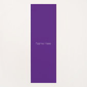 Minimalistisch paars violet monogram yogamat (Voorkant)
