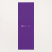Minimalistisch paars violet monogram yogamat (Achterkant)