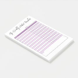 Minimalistisch Paars weekendHabitattracker Post-it® Notes