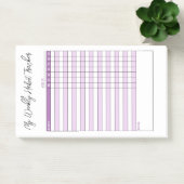 Minimalistisch Paars weekendHabitattracker Post-it® Notes (Kantoor)