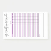 Minimalistisch Paars weekendHabitattracker Post-it® Notes (Voorkant)