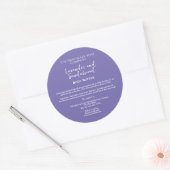 Minimalistisch Paarse cosmetica potje label (Envelop)