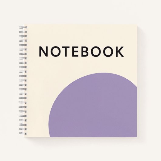 Minimalistisch Paarse Notitieboek (Voorkant)