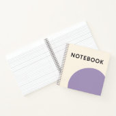 Minimalistisch Paarse Notitieboek (Binnen)