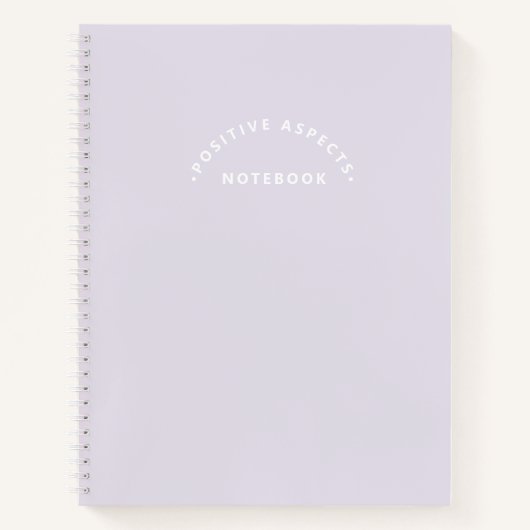 Minimalistisch Paarse Schattigee boek van positiev (Voorkant)