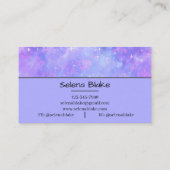 minimalistisch Paarse | Slank en professioneel est Visitekaartje (Achterkant)