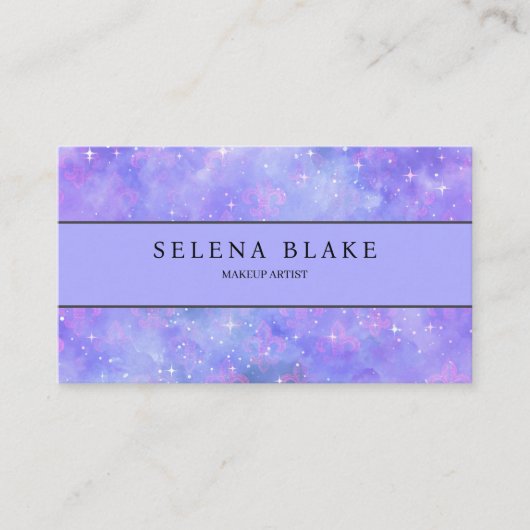 minimalistisch Paarse | Slank en professioneel est Visitekaartje (Voorkant)