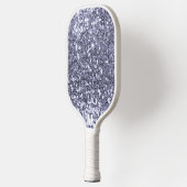 Minimalistisch Paarse Witte Diamant Modern Monogra Pickleball Paddle (Links)