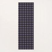 Minimalistisch Paarse zwart geruite patroon gepers Yogamat (Achterkant)