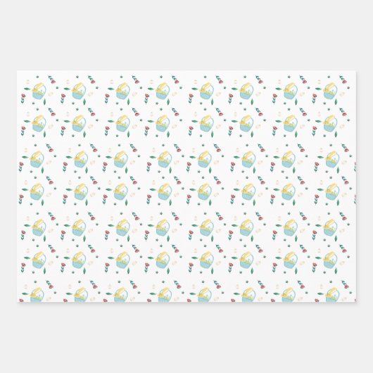 Minimalistisch paaspapier inpakpapier vel (Voorkant 2)