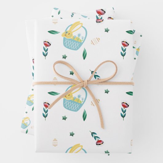 Minimalistisch paaspapier inpakpapier vel (In situ)