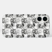 Minimalistisch paddenstoel konijn patroon ontwerp Case-Mate iPhone case (Achterkant (horizontaal))