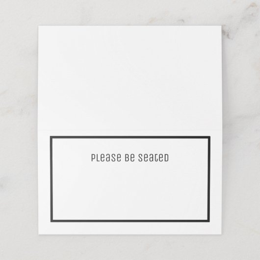 Minimalistisch pakket 25 bruiloft-kaarten plaatskaartje (Buitenkant ongevouwen)