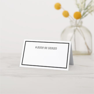 Minimalistisch pakket 25 bruiloft-kaarten plaatskaartje