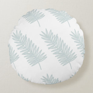 Minimalistisch palmbladpatroon rond kussen