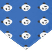 Minimalistisch Panda Patroon - Kobalt Blue Tafelkleed (Gekanteld)