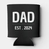 Minimalistisch papa T-shirt 2024 - Baby Reveal Blikjeskoeler (Achterkant)
