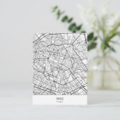 Minimalistisch Parijs Frankrijk Briefkaart (Staand voorkant)