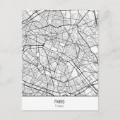 Minimalistisch Parijs Frankrijk Briefkaart (Voorkant)