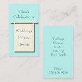 Minimalistisch Partij Planning Visitekaartje (Voorkant / Achterkant)