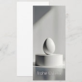 Minimalistisch Pasen ei op modern podium (Voorkant / Achterkant)