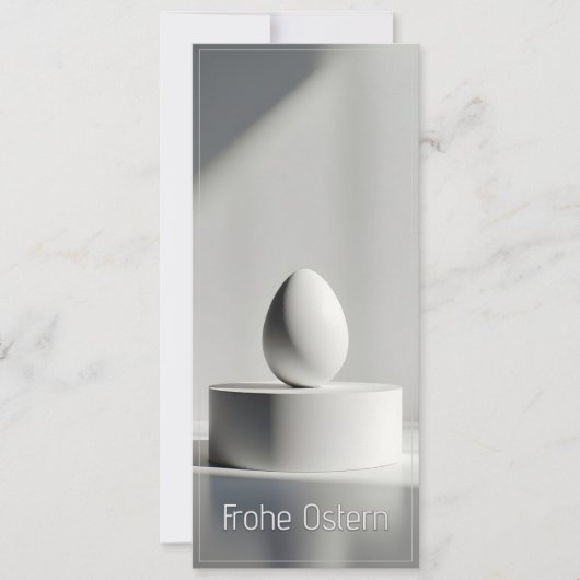 Minimalistisch Pasen ei op modern podium (Voorkant)