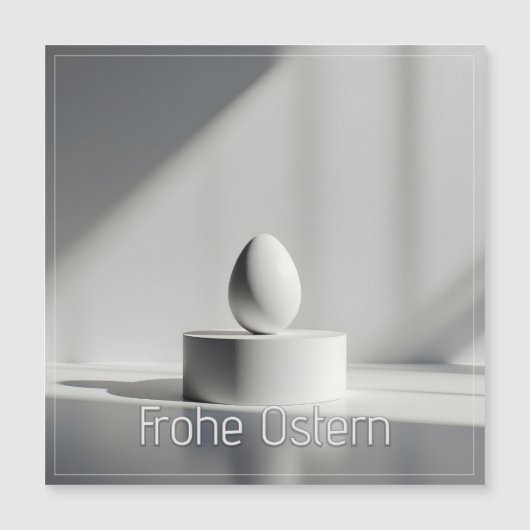 Minimalistisch Pasen ei op modern podium (Voorkant)