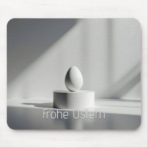 Minimalistisch Pasen ei op modern podium Muismat