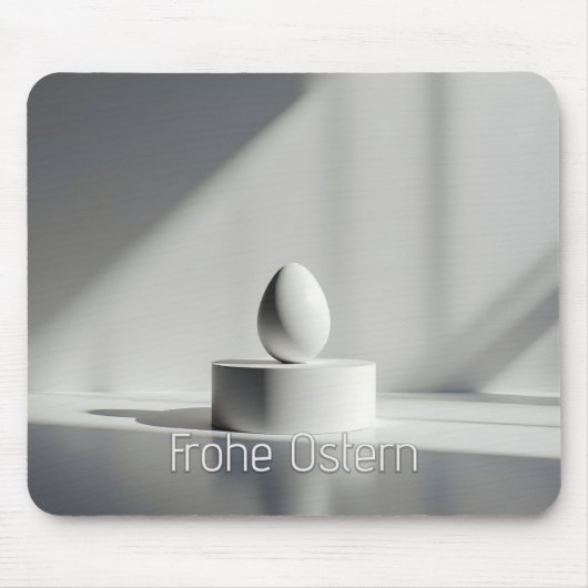 Minimalistisch Pasen ei op modern podium Muismat (Voorkant)