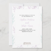 Minimalistisch pasteien voor Paars en groen veulen Kaart (Voorkant)