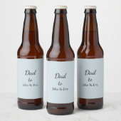 minimalistisch pastelbiermerk | Vaderdag Gift Bier Etiket (Flessen)
