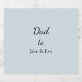 minimalistisch pastelbiermerk | Vaderdag Gift Bier Etiket (Enkel label)