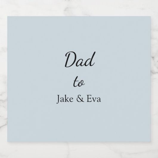 minimalistisch pastelbiermerk | Vaderdag Gift Bier Etiket (Enkel label)