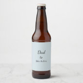 minimalistisch pastelbiermerk | Vaderdag Gift Bier Etiket (Voorkant)