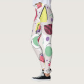 Minimalistisch pastelgeometrisch patroon leggings (Links)