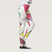 Minimalistisch pastelgeometrisch patroon leggings (Rechts)