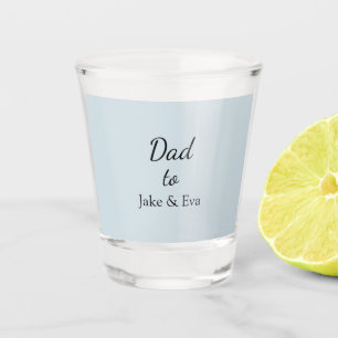 Minimalistisch pastelglas   Vaderdag Gift Shot Glas